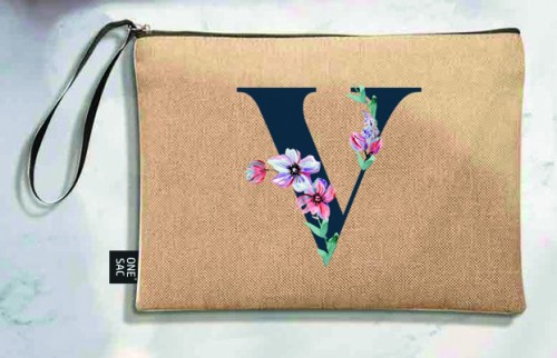 Sac à main Lettre V (Modèles variés) (25 × 18 × 1 cm)